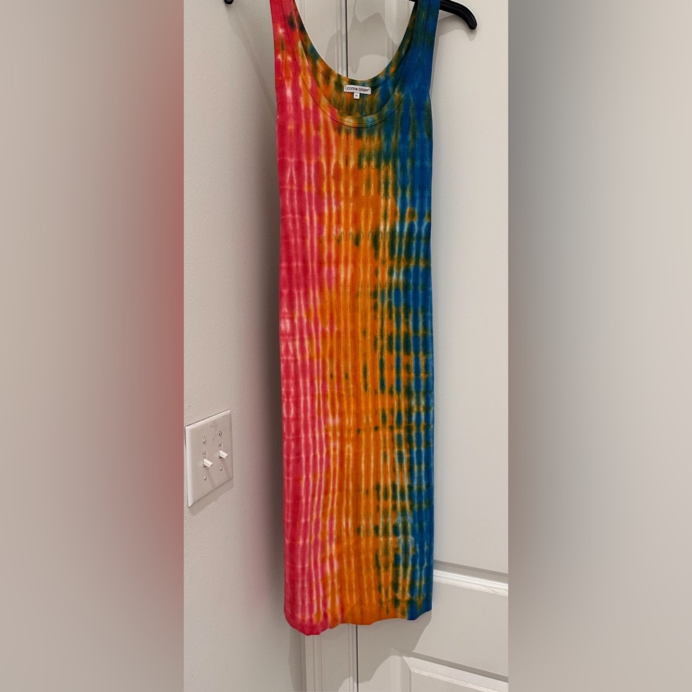 Cotton Citizen Multi color dress orange,yellow, green, fit most sizes from s,m,l